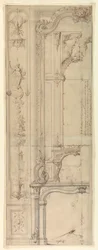 Ontwerpen voor Schouwmantels voor het Hôtel de Pomponne, Place des Victoires, Parijs