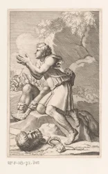 David na het doden van Goliath