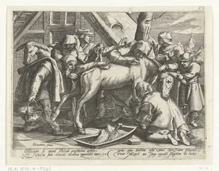 Het wassen van de ezel