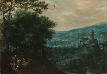 Landschap met Venus en Adonis, 1580s