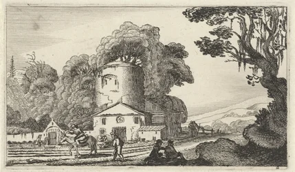 Landschap met een toren