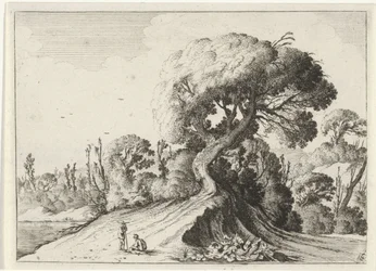 Twee mannen voor een grote boom Zeven landschappen (series title)
