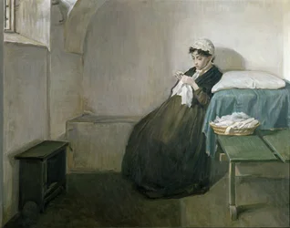 De Napolitaanse patriot Luisa Sanfelice (olieverf op doek)