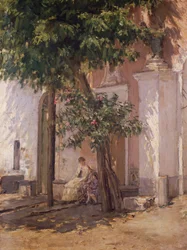 Villa Garzoni, door Gioacchino Toma (1836-1893)