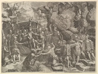 Sinon bedriegt de Trojanen