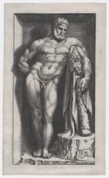 Speculum Romanae Magnificentiae: De Farnese Hercules, 16e eeuw