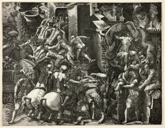 De val van Troje en de ontsnapping van Aeneas