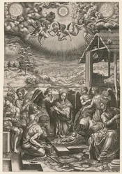 De geboorte van Christus, 1553
