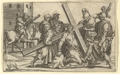 De Maagd van Smarten: Christus draagt het kruis (detail)