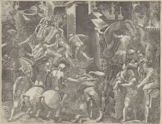 Val van Troje en de ontsnapping van Aeneas