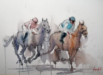 Galopperende renpaarden