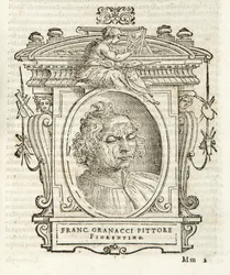 Milaan, Biblioteca Braidense, Vite de piv excellente, Giorgio Vasari 1568, Francesco Granacci