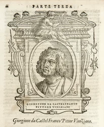 Milaan, Biblioteca Braidense, Vite de piv excellent, Giorgio Vasari 1568, Giorgione da Castelfranco