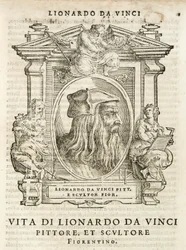 Milaan, Biblioteca Braidense, Vite de piv excellent, Giorgio Vasari 1568, Leonardo da Vinci