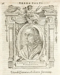 Milaan, Biblioteca Braidense, Vite de piv excellent, Giorgio Vasari 1568, Simone genaamd de kroniek Florentijnse Architect