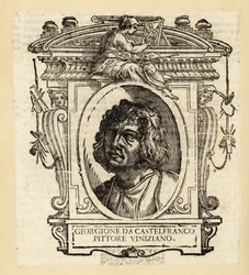 Portret van Giorgione, Italiaanse schilder van de Venetiaanse school tijdens de Hoge Renaissance uit Venetië, circa 1477-1510