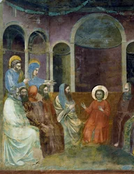 Jezus in de tempel tussen de dokters (detail)