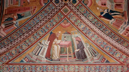 De kerkvaders: Sint Hiëronymus (fresco)