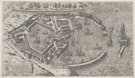 Speculum Romanae Magnificentiae: Haven van Rome, 1581