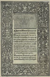 Opera Nova Universali intitulata Corona di racammi, titelpagina recto, [1530]