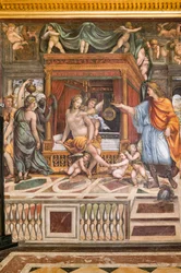 De bruiloft van Alexander de Grote en Roxane
