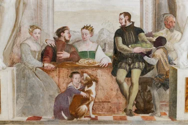 Het Banket, Grote Zaal, ca. 1570 (fresco)