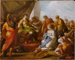 De continentie van Scipio (schilderij op doek)