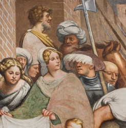 Middenbeuk, Tweede Zuidelijke Span, Jezus valt onder het Kruis, Il Pordenone