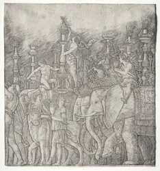 De triomfen van Caesar:  De olifanten
