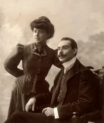 Alfredo Trombetta met zijn vrouw