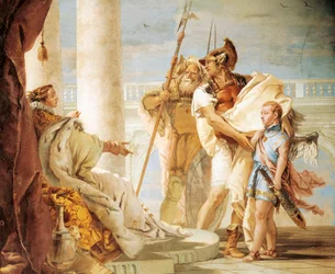 Aeneas introduceert Cupido verkleed als Ascanius aan Dido