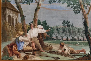 Gastverblijven, Kamer van de Landelijke Taferelen: "De Rust van de Boer" (detail)