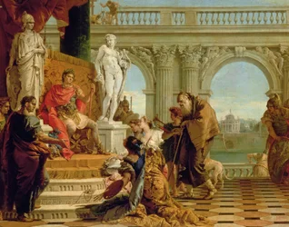 Maecenas Presenteert de Vrije Kunsten aan Keizer Augustus (63BC-14AD) c.1745