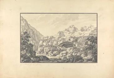 Uitzicht op de Bron van de Lycus Rivier (Nahr el-Kelb)