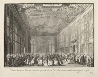 De Doge Ontvangt Buitenlandse Ambassadeurs op een Banket, 1763-1766