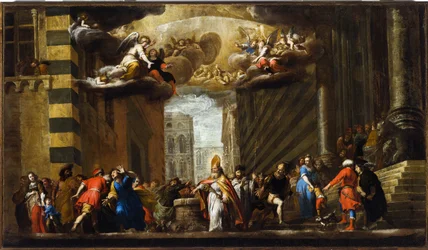 San Siro verslaat de Basilisk, Schets voor de Kerk van San Siro in Genua, ca. 1683