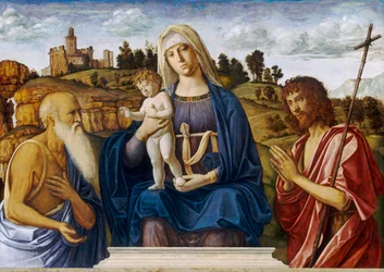 Madonna en kind met Hiëronymus en Johannes de Doper
