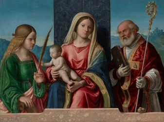 Maagd en Kind met Heiligen Catharina en Nicolaas
