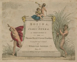 Rosina, een komische opera uitgevoerd in het Theatre Royal, Covent Garden