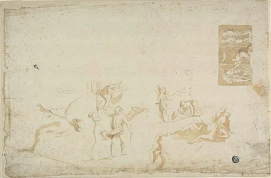 Schetsen van mythologische onderwerpen