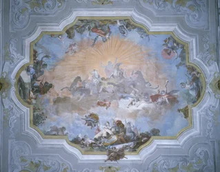 Vier hoeken van de wereld, plafond van de balzaal