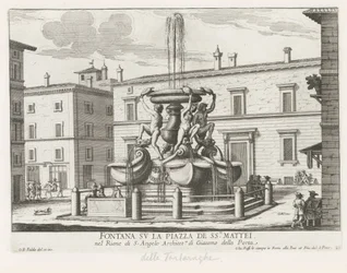 Fontana delle Tartarughe op Piazza Mattei te Rome