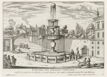 Fontein in het Vaticaan