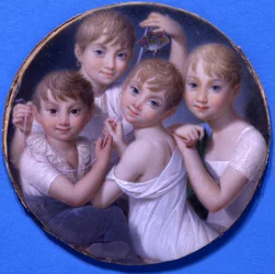 Portret van de kinderen van Gian Giacomo Trivulzio
