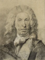 Portret van maarschalk von der Schulenburg, ca. 1735