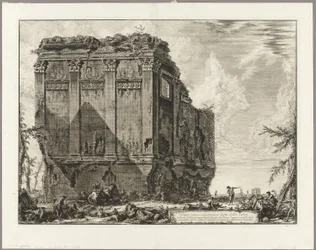 Oude tempel die gewoonlijk de Tempel van de Gezondheid wordt genoemd aan de Via d