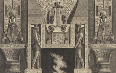 Schouw in Egyptische stijl