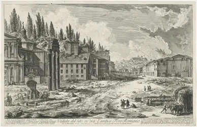 Forum Romanum met de Tempel van Jupiter Stator te Rome