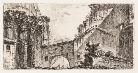Forum van Augustus, plaat 15 uit Enkele Zichten op Triomfbogen en andere monumenten