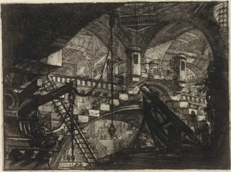 Uit de serie De denkbeeldige gevangenissen (Le Carceri d